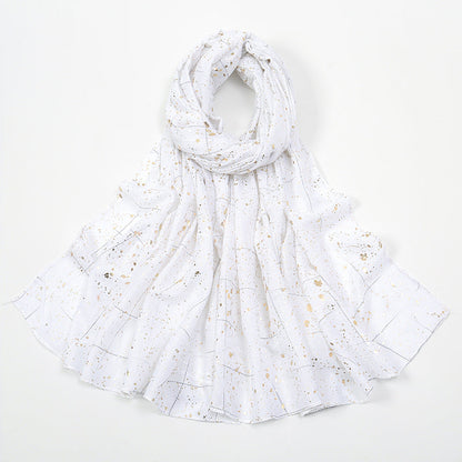 Bronzing Plaid Women's Hair Towel