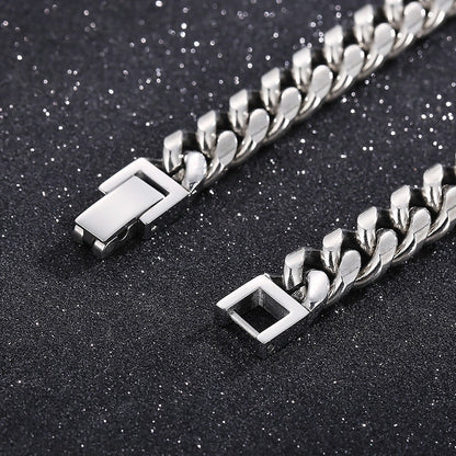 Cuban Link Titanium Steel Bracelet