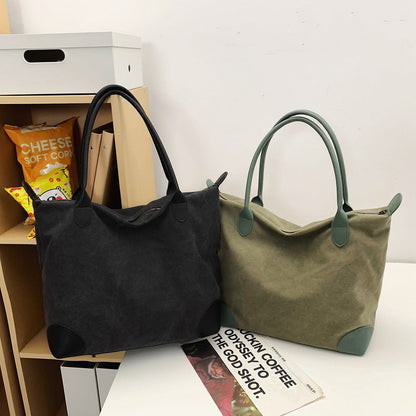 One-shoulder Large Capacity Canvas Travel Bag