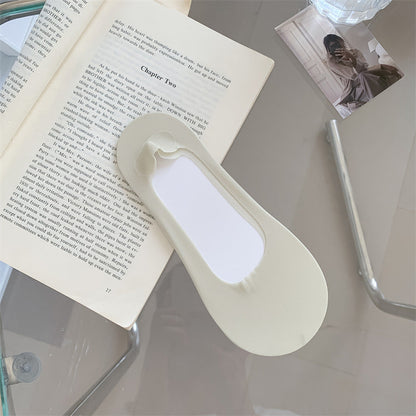 Candy Color Shallow Mouth Ice Silk Invisible Terry Bottom Boat Socks