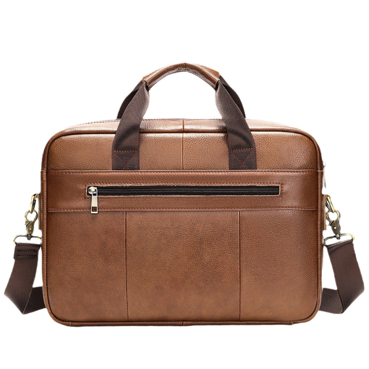 Men's Leather Crossbody Laptop Bag
