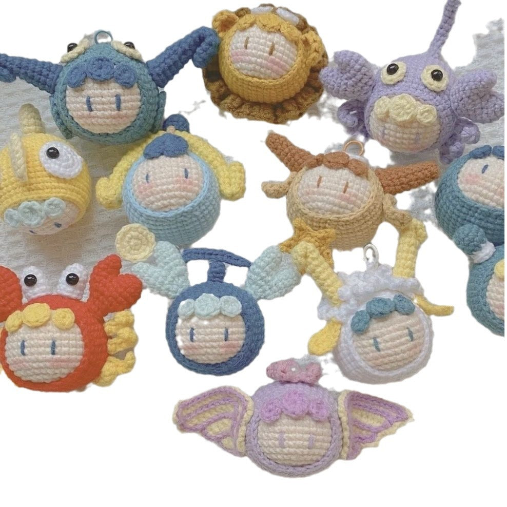 Crocheted Pendant Knitted Doll Keychain