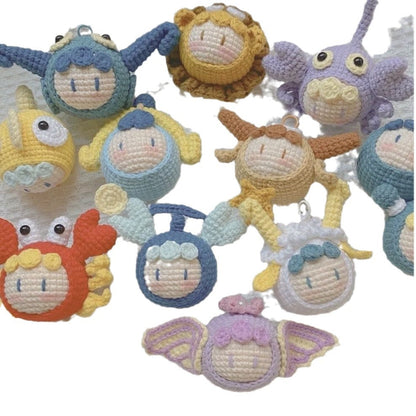 Crocheted Pendant Knitted Doll Keychain