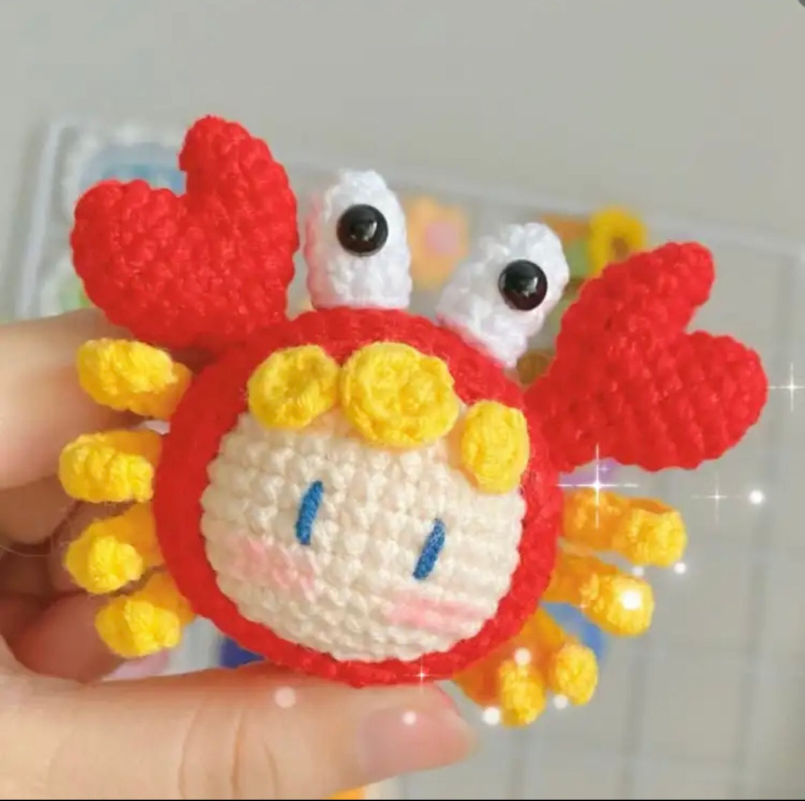 Crocheted Pendant Knitted Doll Keychain