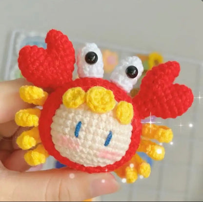 Crocheted Pendant Knitted Doll Keychain