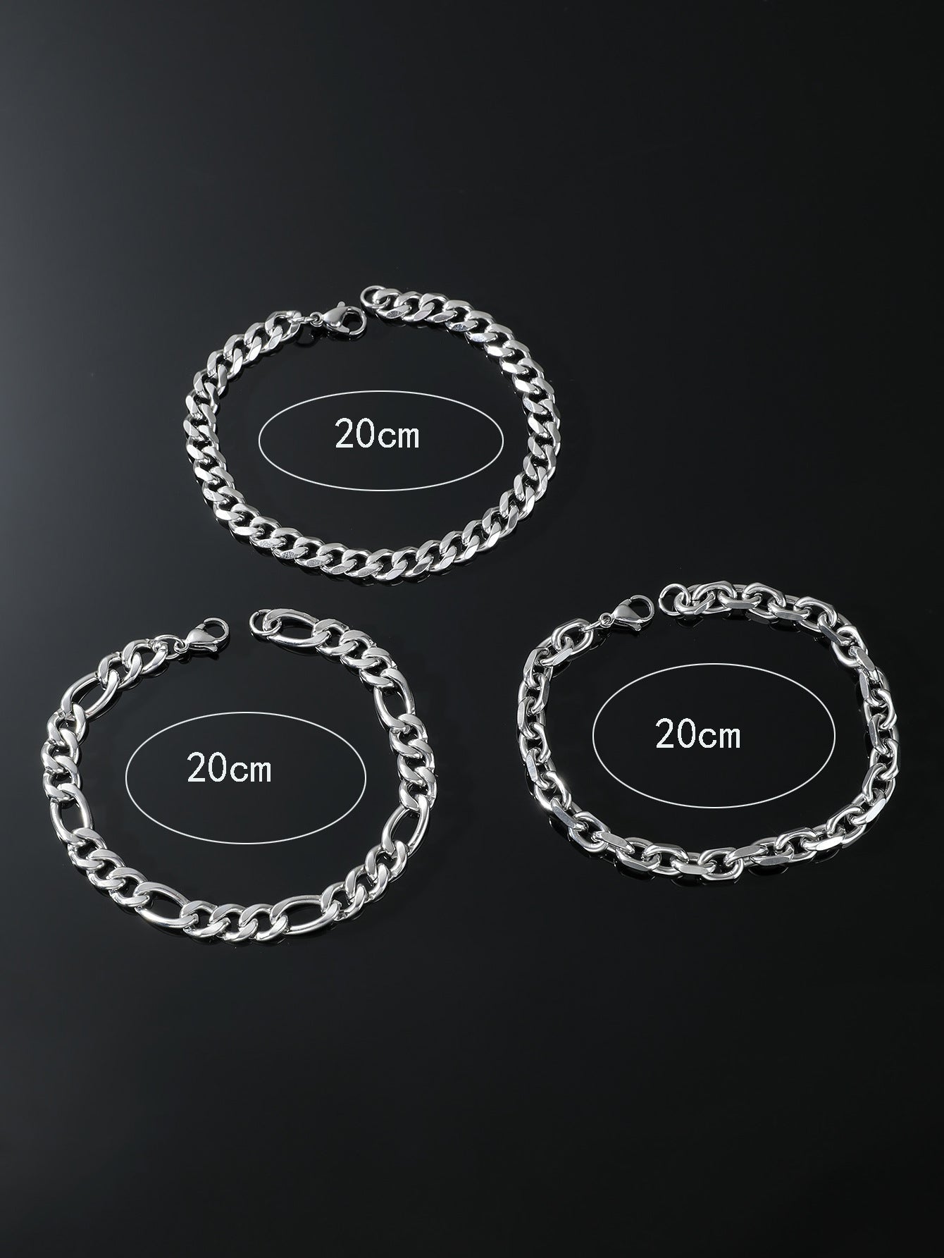 Stainless Steel Sunflower Bracelet Set