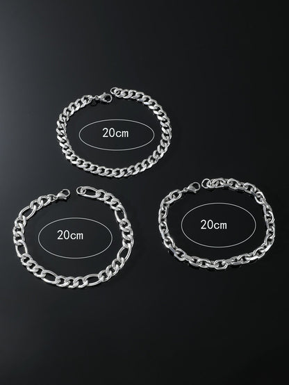 Stainless Steel Sunflower Bracelet Set