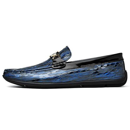 Men's Fashion Slip-on Round Toe Leather Shoes