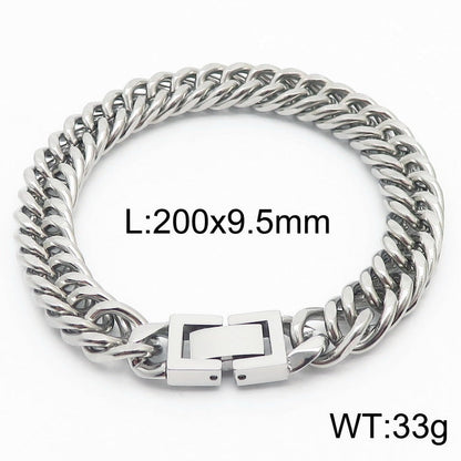 Cuban Link Titanium Steel Bracelet