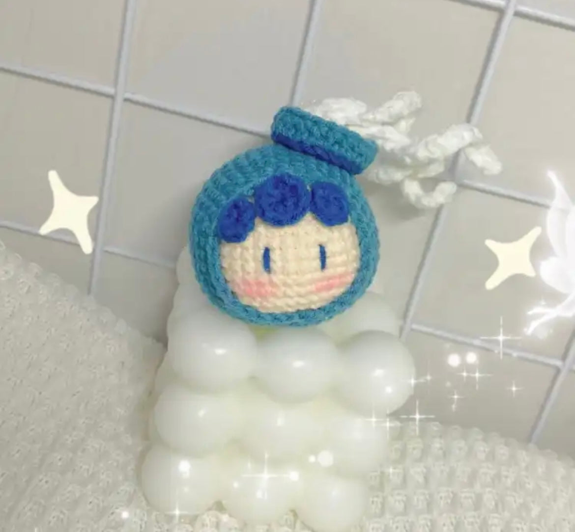 Crocheted Pendant Knitted Doll Keychain