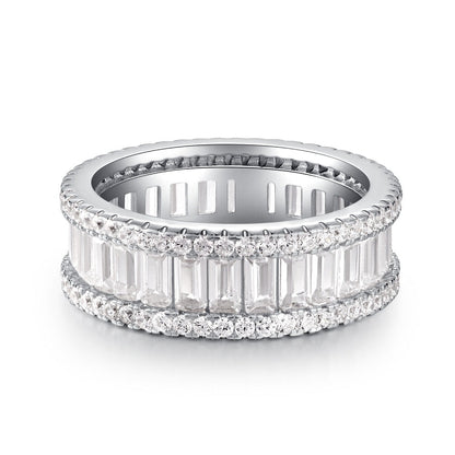 Zircon Full Diamond Sterling Silver Ring