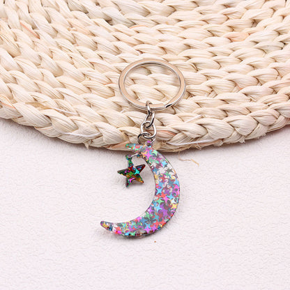 Sun Moon Acrylic Keychain
