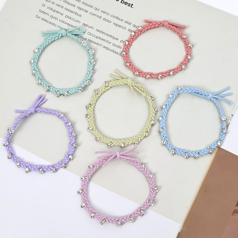 Women's Diamond Color Twist Hair Rope