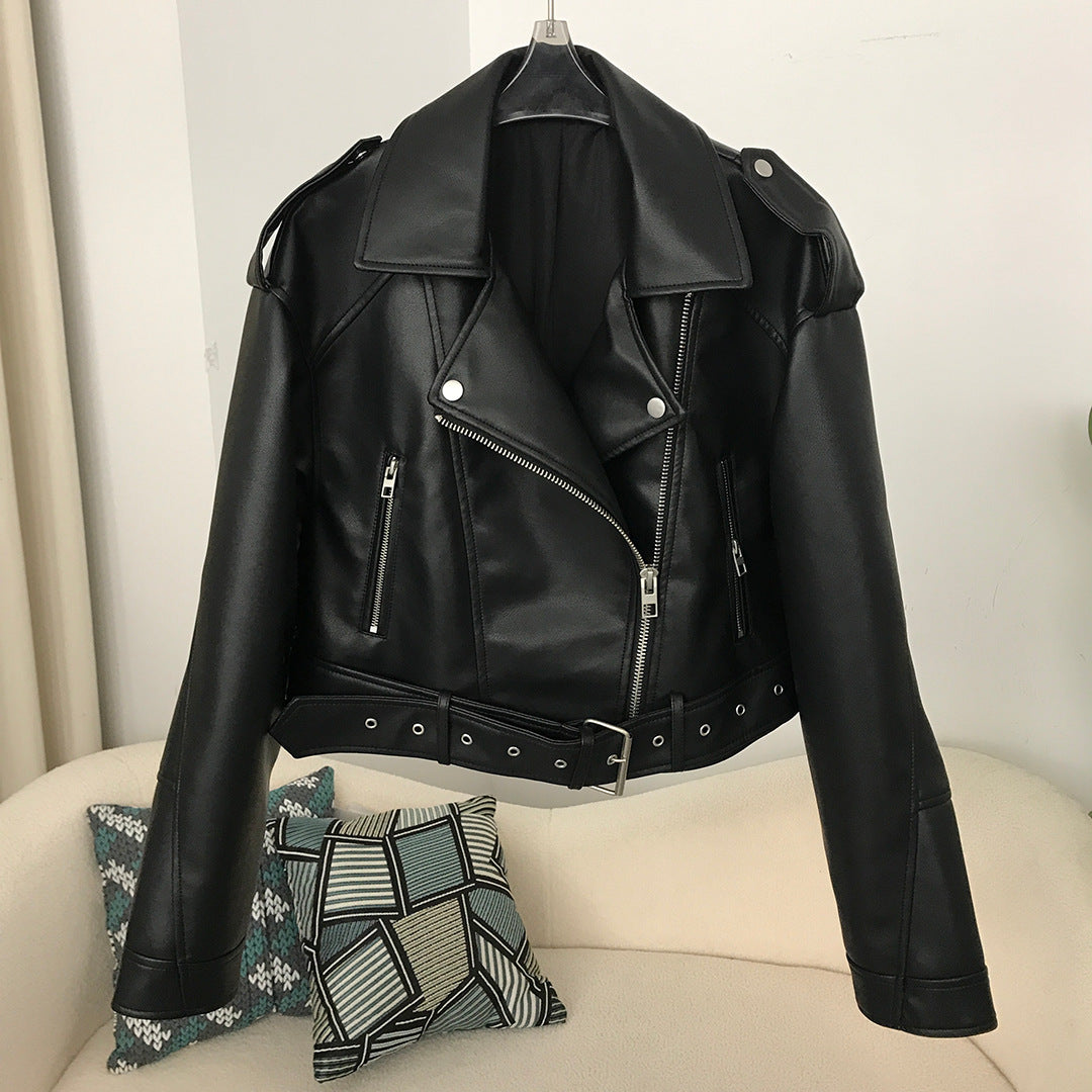 European Style Washed Leather Jacket