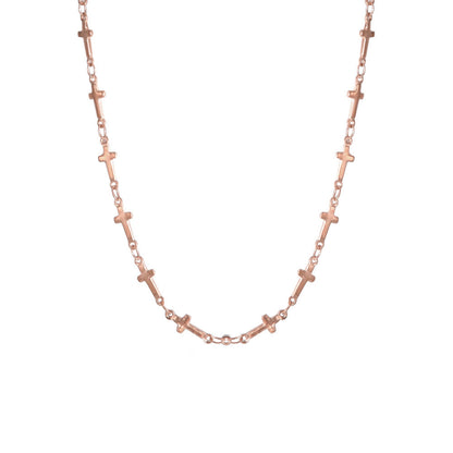 Fashion Cross Stainless Steel Necklace Hip Hop