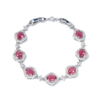 Women's Colorful Zircon Bracelet