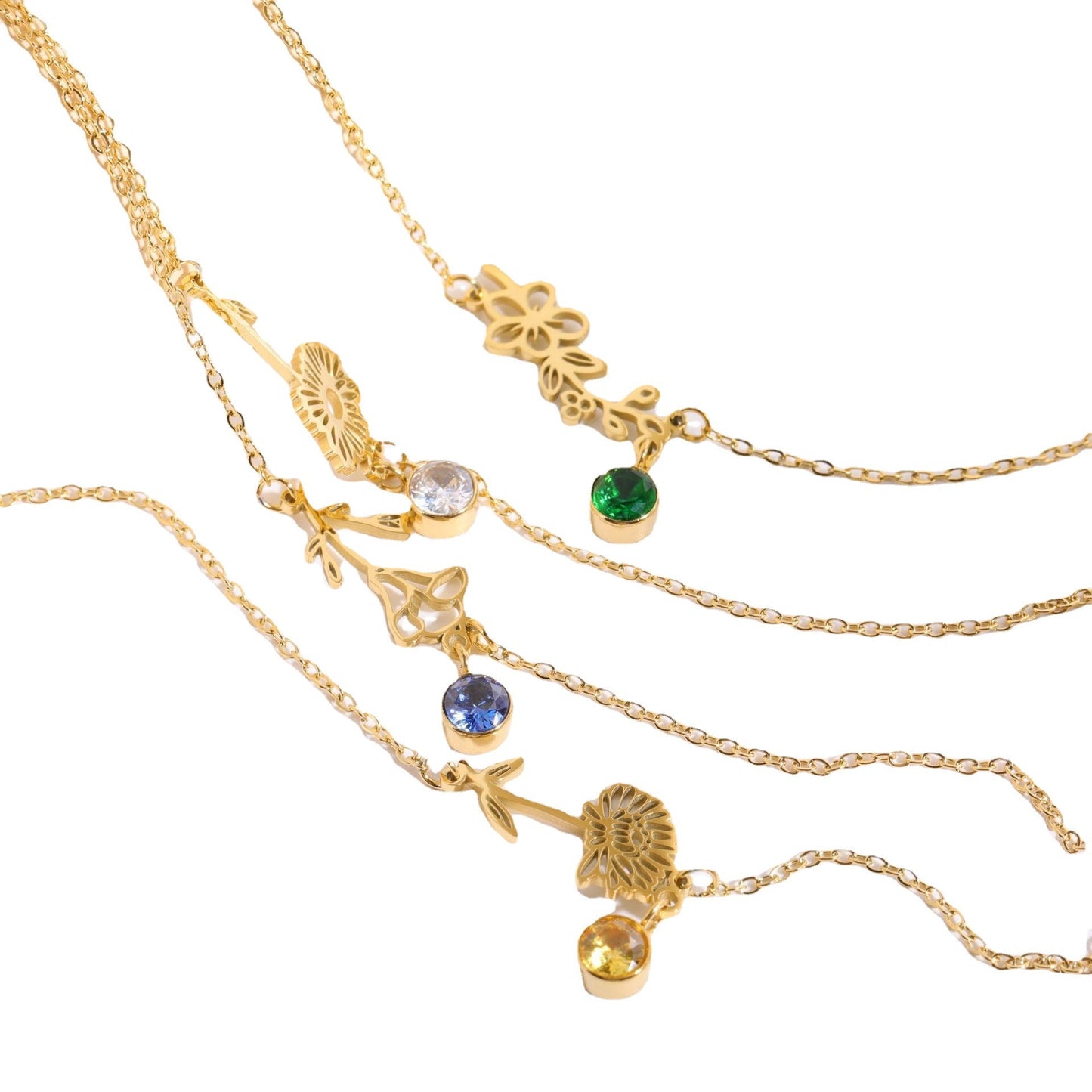 3D December Flower Bracelet