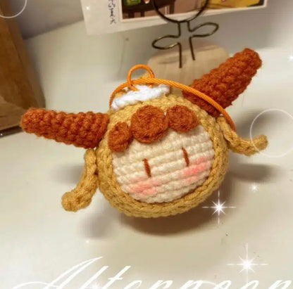 Crocheted Pendant Knitted Doll Keychain