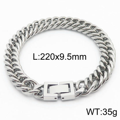 Cuban Link Titanium Steel Bracelet