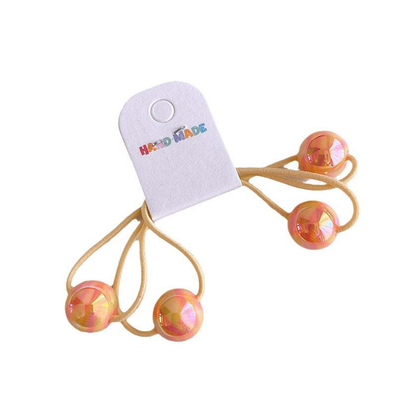 Colorful Round Beads Children's Hair String