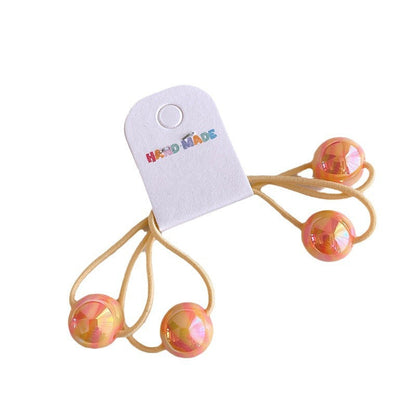 Colorful Round Beads Children's Hair String