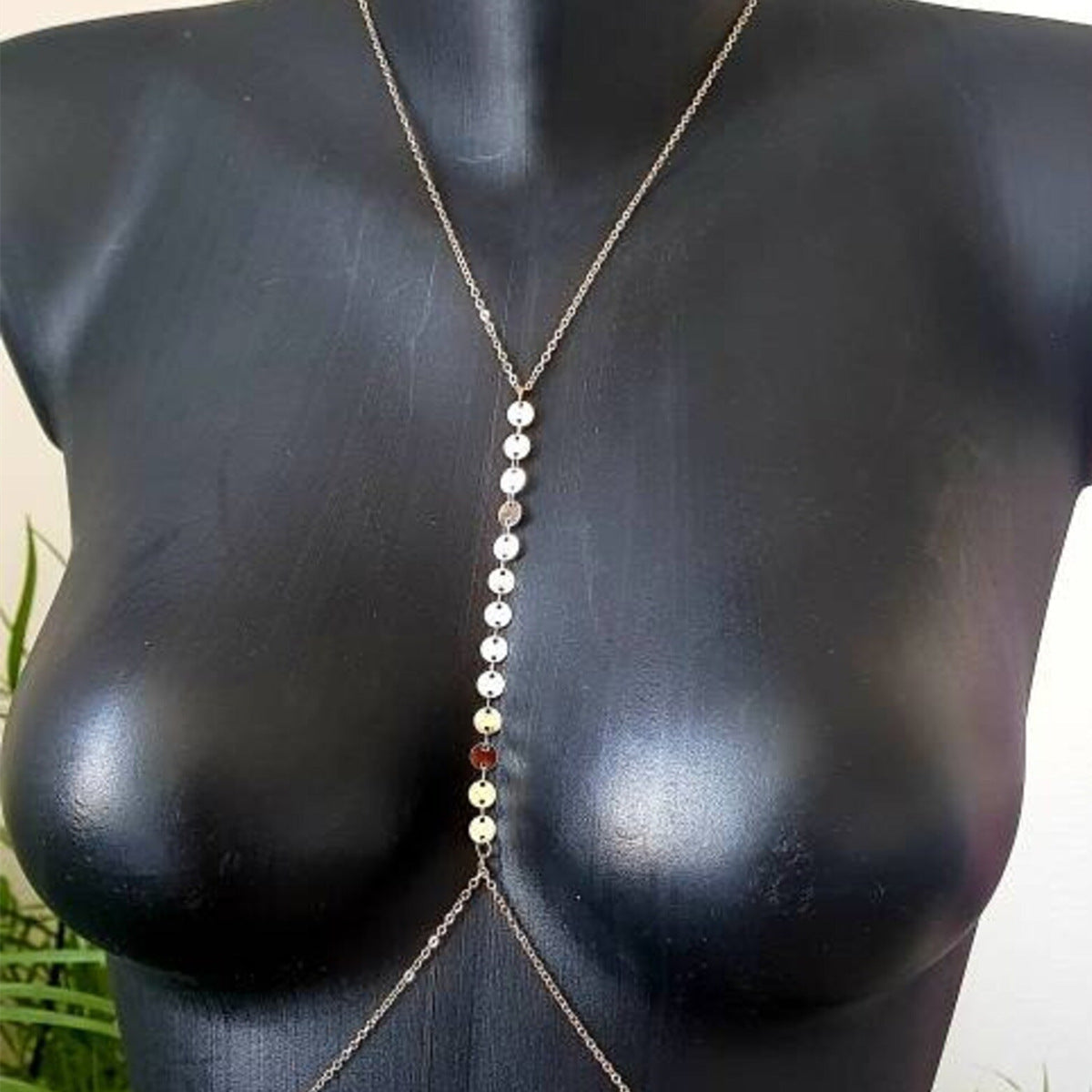 Trendy Cool Beach Body Women's Simple Breastpin Sequins