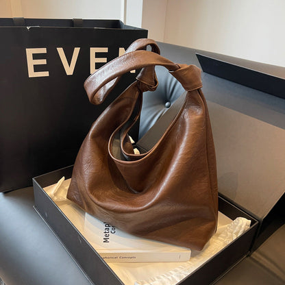 Retro Casual Large Capacity Underarm Tote Bag