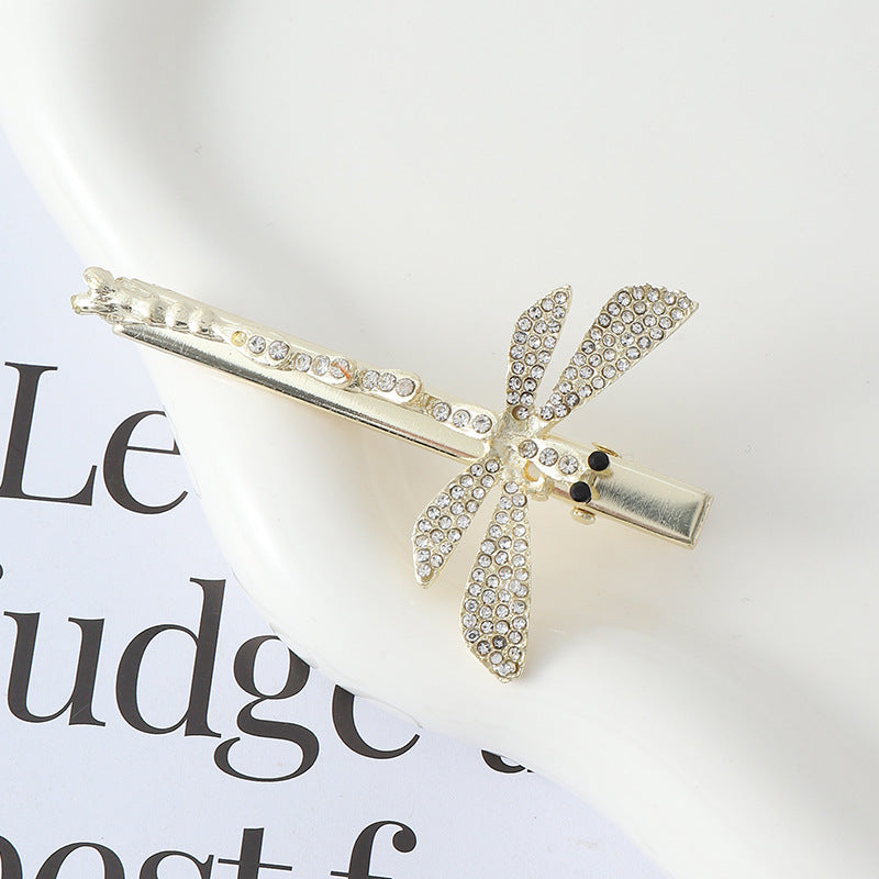 Fashion Women's Diamond Dragonfly Barrettes Creative