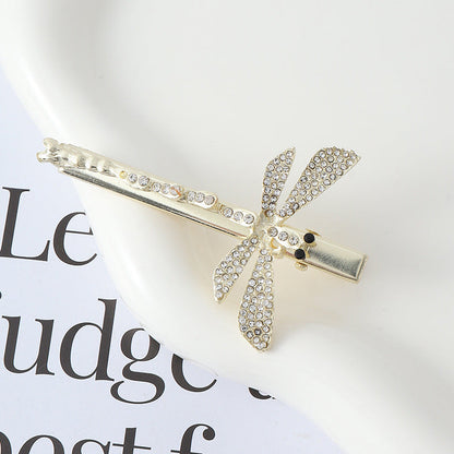 Fashion Women's Diamond Dragonfly Barrettes Creative