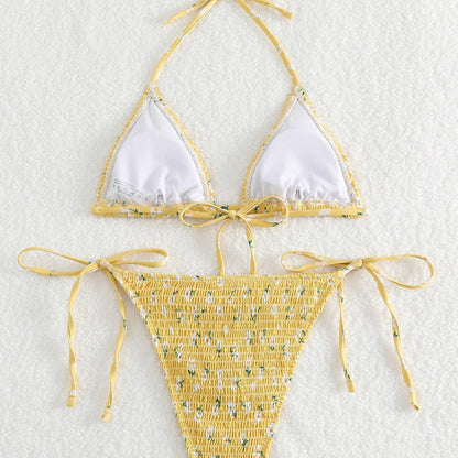 High-Grade Floral Bikini Swimsuit