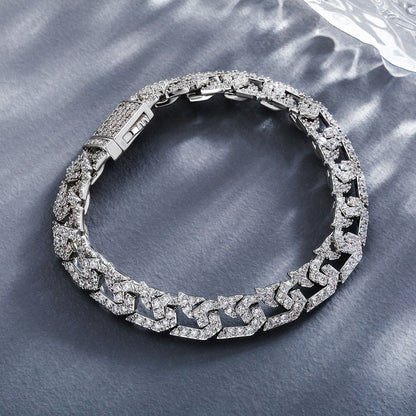 10mm Full Diamond Cuban Link Necklace