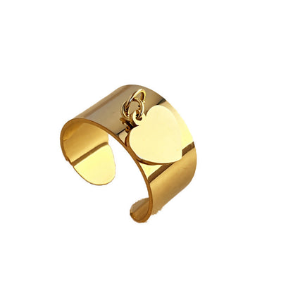 Vintage Stainless Steel Flower Ring