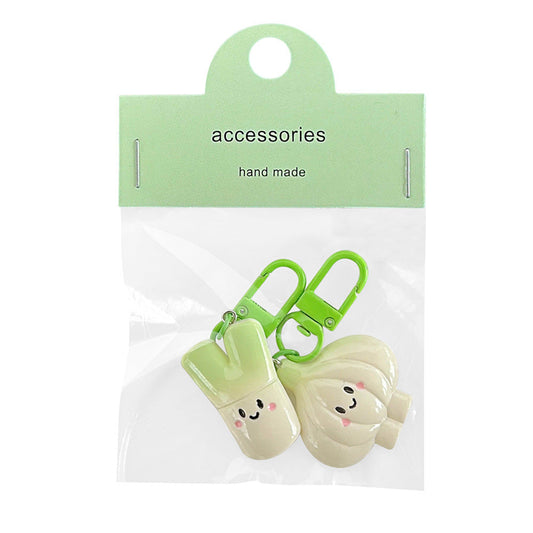 Onion Garlic Suit Keychain Pendant