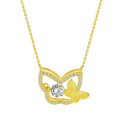925 Sterling Silver Butterfly Necklace