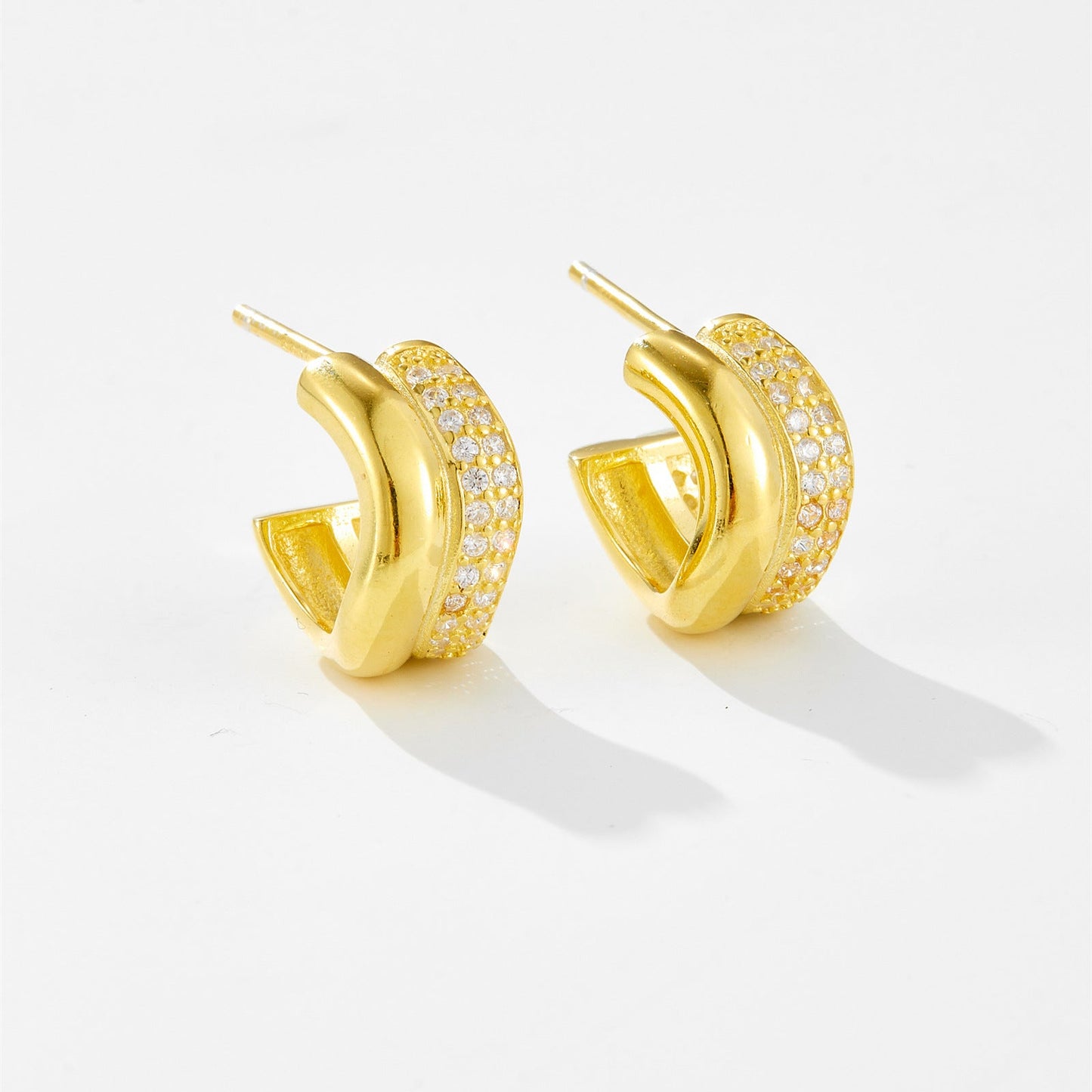 Geometric Circle S925 Silver Earrings