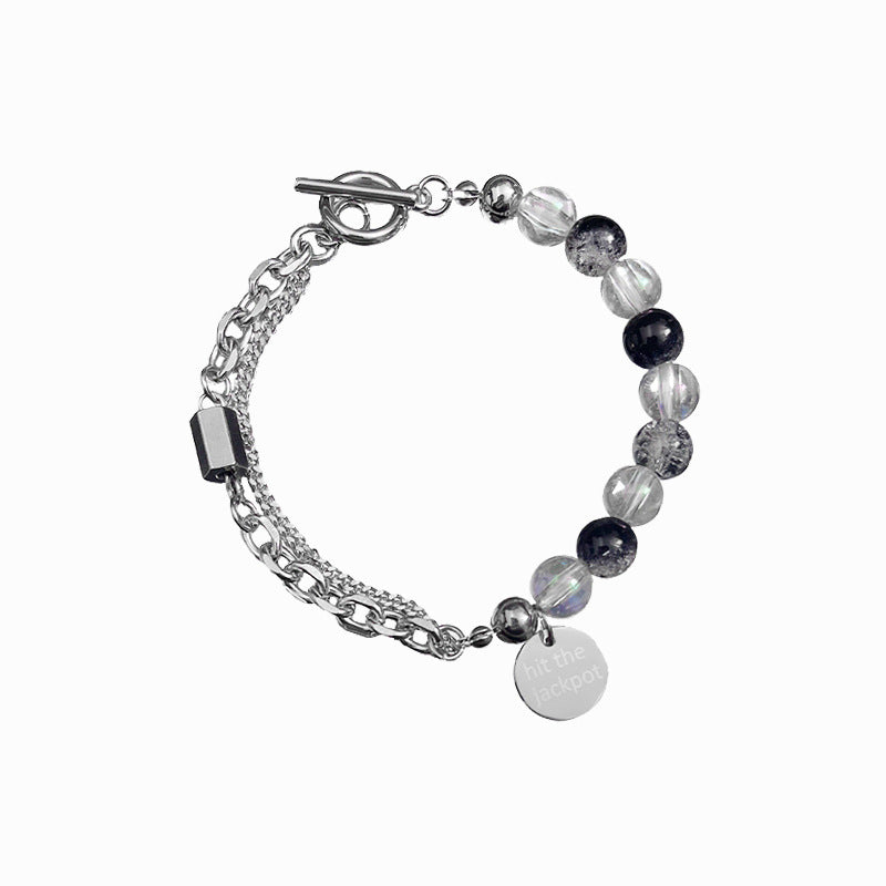 Round Card Burst Beads Bracelet