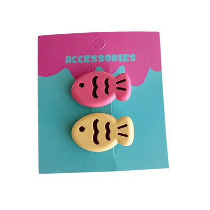 Candy-colored Glossy Cute Taiyaki Barrettes Creative