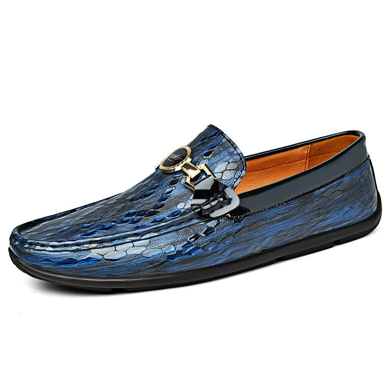 Men's Fashion Slip-on Round Toe Leather Shoes