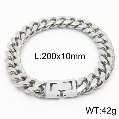 Cuban Link Titanium Steel Bracelet