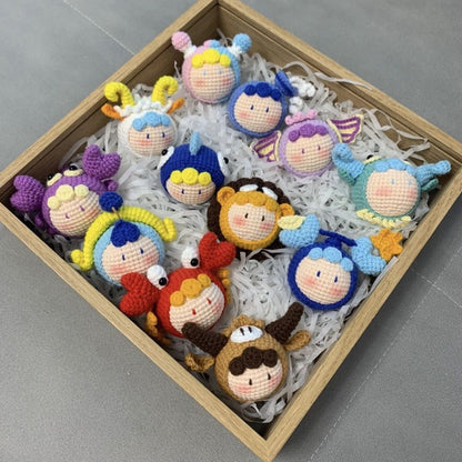 Crocheted Pendant Knitted Doll Keychain