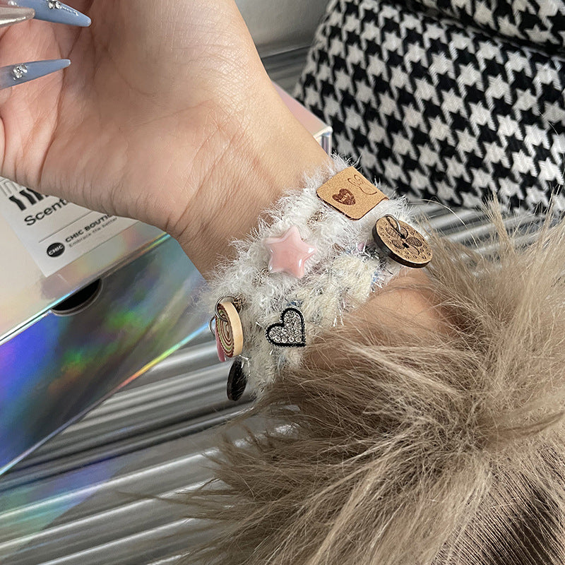 Love Star Button Stitching Bracelet