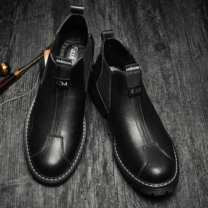 Short British Retro Platform Men's Casual Shoes