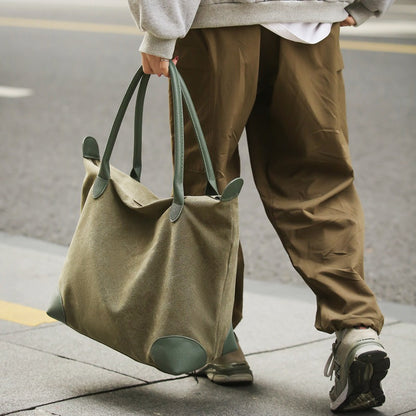 One-shoulder Large Capacity Canvas Travel Bag