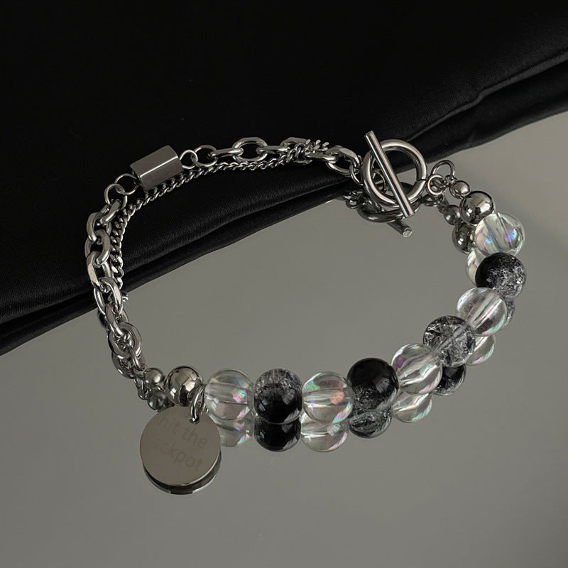 Round Card Burst Beads Bracelet