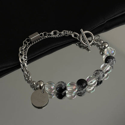 Round Card Burst Beads Bracelet