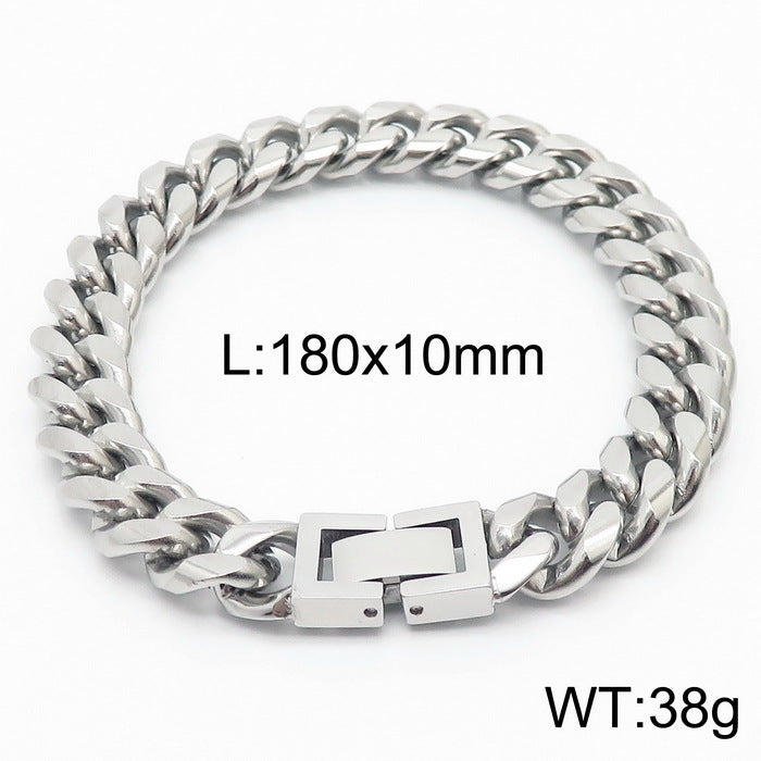 Cuban Link Titanium Steel Bracelet