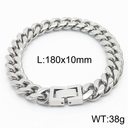 Cuban Link Titanium Steel Bracelet