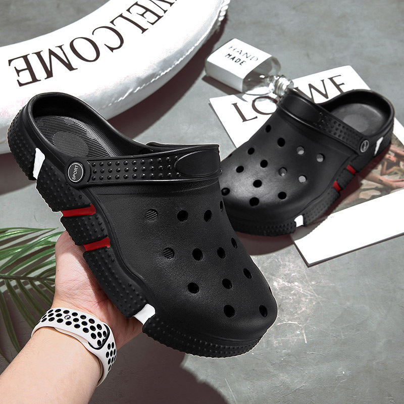 Trendy Non-slip Soft Bottom Hollow-out Closed Toe Sandals