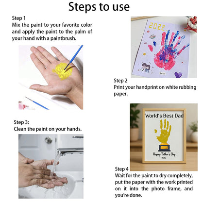 Personalized DIY Message Frame for Dad, Father's Day Handprint Frame, Special Gift for Dad, Gift for Husband 682265