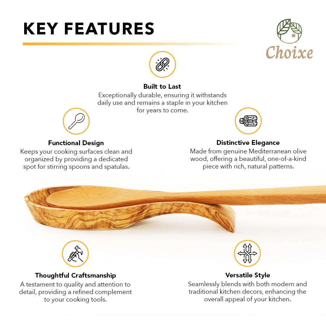 Olive Wood Spoon Rest
